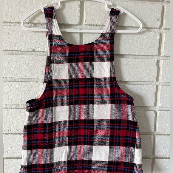Plaid fannel Overall Dress - Picture 4 of 6